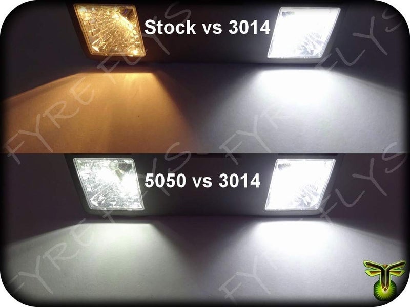 Fyre Flys أضواء داخلية LED بيضاء Fyre Flys لسيارات فورد F250 F350 سوبر ديوتي من 1999-2016، 14 قطعة، 6000K، ساطعة للغاية، مجموعة حزمة سلسلة SMD 3014 وأداة التركيب، استبدال خريطة القبة الباب الحمولة لوحة الترخيص - Image 4